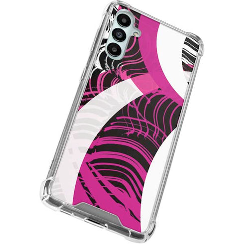 Pink and White Hipster Galaxy A15 5G Clear Case